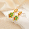 Wholesale Jewelry Elegant Cross Square Oval Titanium Steel Jewelry Set