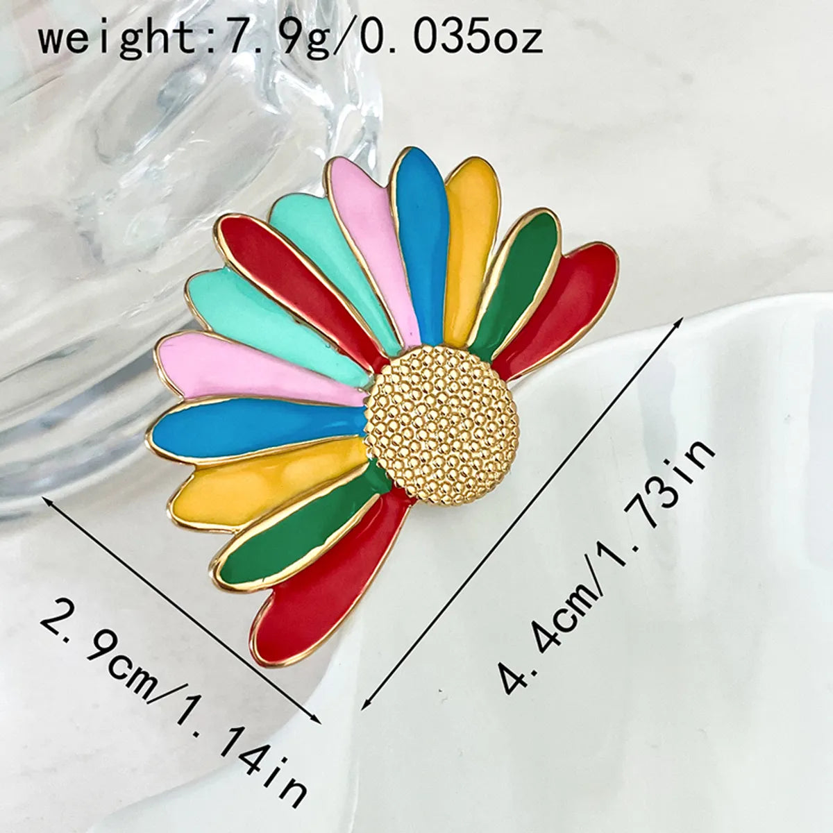 Wholesale Jewelry Elegant Cute Sweet Peacock Avocado Flower 304 Stainless Steel 14K Gold Plated Enamel Plating Rings