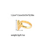 Wholesale Jewelry Elegant Cute Sweet Round Heart Shape Bow Knot 304 Stainless Steel 14K Gold Plated Plating Hollow Out Rings