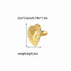 Wholesale Jewelry Elegant Cute Sweet Round Heart Shape Bow Knot 304 Stainless Steel 14K Gold Plated Plating Hollow Out Rings