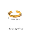 Wholesale Jewelry Elegant Exaggerated Sun Star Moon 304 Stainless Steel 14K Gold Plated Plating Open Rings
