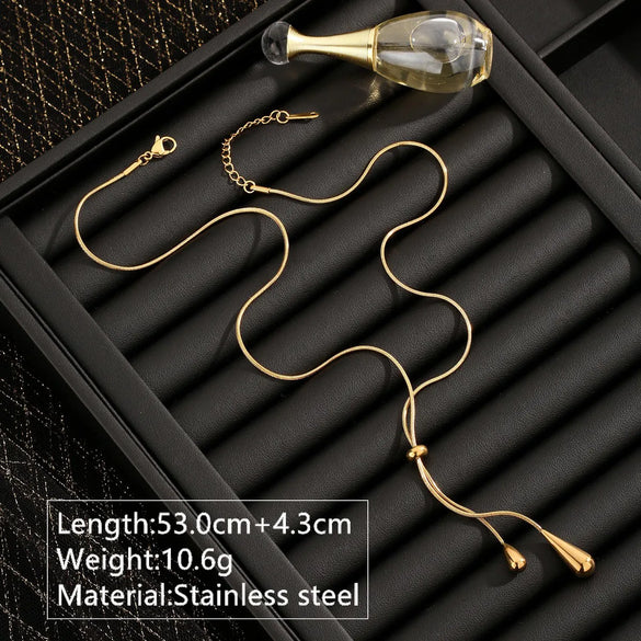 Wholesale Jewelry Elegant French Style Streetwear Geometric 304 Stainless Steel 18K Gold Plated Plating Jewelry Set