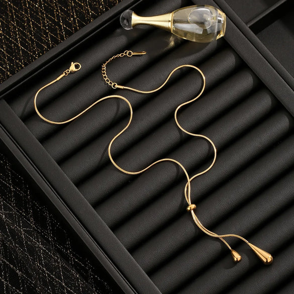 Wholesale Jewelry Elegant French Style Streetwear Geometric 304 Stainless Steel 18K Gold Plated Plating Jewelry Set