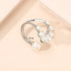 Wholesale Jewelry Elegant Geometric Alloy Gold Plated Criss Cross Open Rings