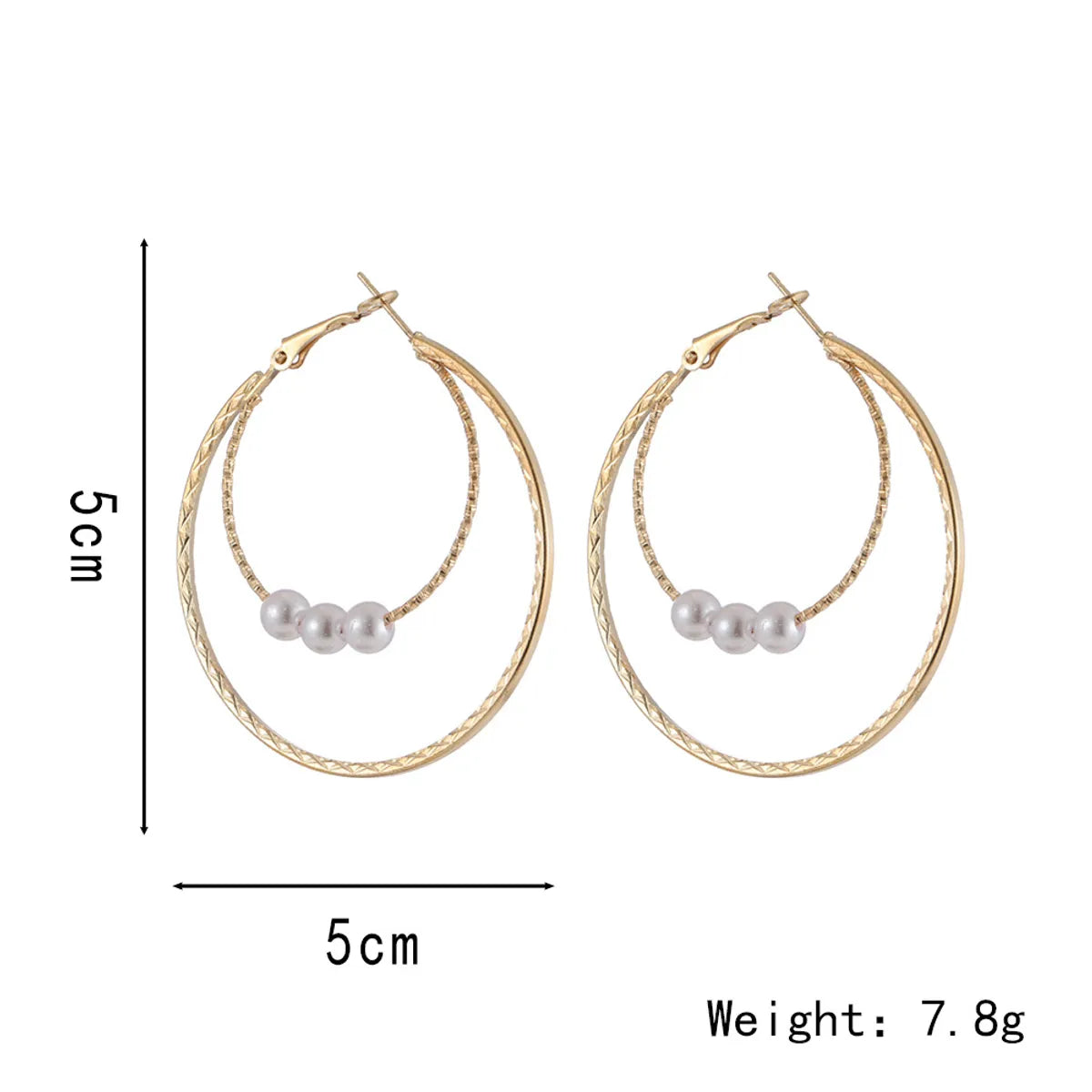 Wholesale Jewelry Elegant Geometric Alloy Plating Earrings