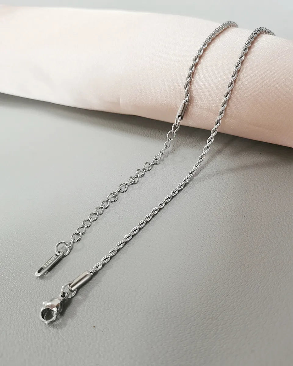 Wholesale Jewelry Elegant Geometric Titanium Steel Plating Necklace