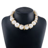 Wholesale Jewelry Elegant Glam Luxurious Round Imitation Pearl Rhinestones Choker