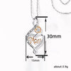 Wholesale Jewelry Elegant Heart Shaped Copper Mixed Gem Inlay Zircon Necklace With O Chain