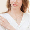Wholesale Jewelry Elegant Heart Shaped Copper Mixed Gem Inlay Zircon Necklace With O Chain