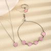 Wholesale Jewelry Elegant Lady Streetwear Parthenocissus Grass 304 Stainless Steel Acrylic Inlay Rings Earrings Necklace