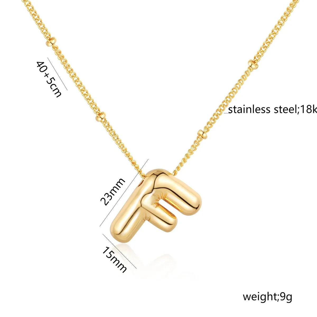 Wholesale Jewelry Elegant Letter Titanium Steel Pendant Necklace