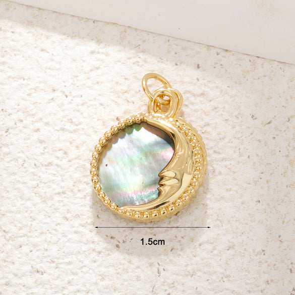 Wholesale Jewelry Elegant Minimalist Star Copper Plated Real Gold Pendant Necklace With Zircon