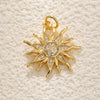 Wholesale Jewelry Elegant Minimalist Star Copper Plated Real Gold Pendant Necklace With Zircon