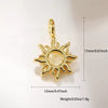 Wholesale Jewelry Elegant Minimalist Star Copper Plated Real Gold Pendant Necklace With Zircon