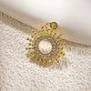 Wholesale Jewelry Elegant Minimalist Star Copper Plated Real Gold Pendant Necklace With Zircon