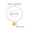 Wholesale Jewelry Elegant Modern Style Sweet Round Sun Heart Shape 304 Stainless Steel 14K Gold Plated Rings Necklace