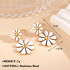 Wholesale Jewelry Elegant Pastoral Flower Titanium Steel Jewelry Set