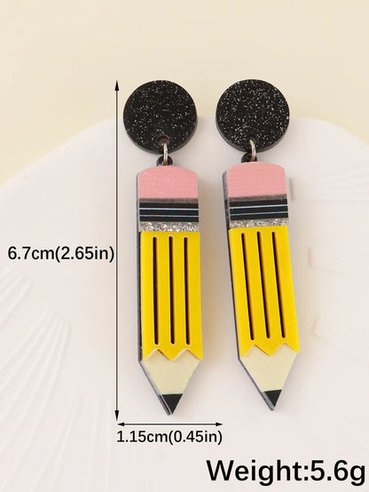 Wholesale Jewelry Elegant Pencil Arylic Drop Earrings