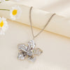 Wholesale Jewelry Elegant Retro Stereo Flower Iron Necklace Set For Women Electroplated