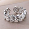 Wholesale Jewelry Elegant Shell 304 Stainless Steel Open Rings