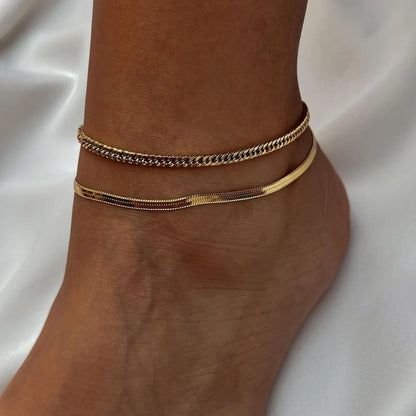 Wholesale Jewelry Elegant Simple Style Classic Style Infinity Alloy Anklet