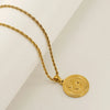 Wholesale Jewelry Elegant Simple Style Constellation 304 Stainless Steel 18K Gold Plated Pendant Necklace