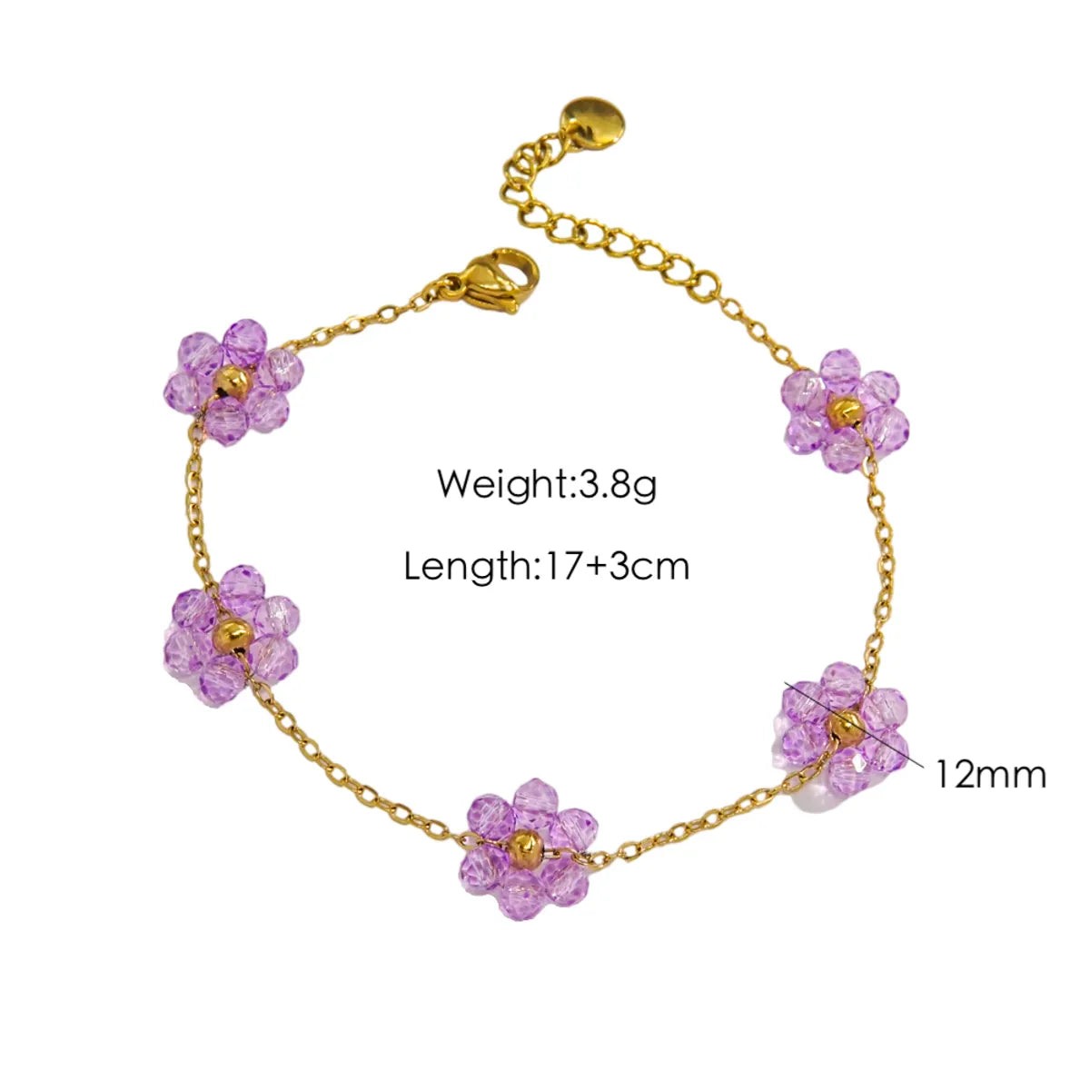 Wholesale Jewelry Elegant Simple Style Flower 304 Stainless Steel 14K Gold Plated Jewelry Set