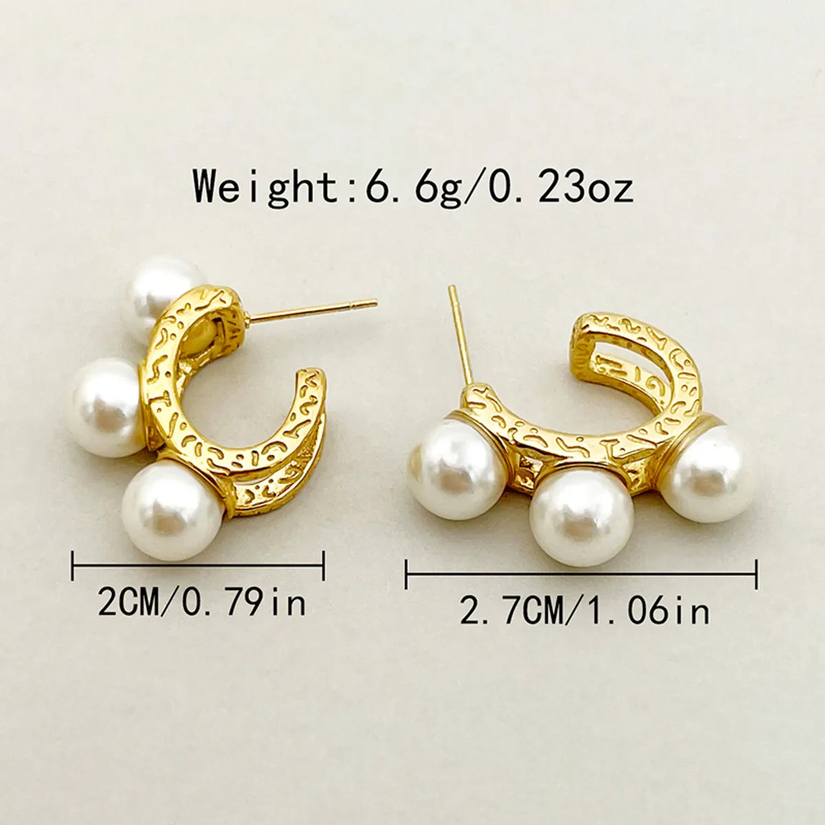 Wholesale Jewelry Elegant Simple Style Flower 304 Stainless Steel Pearl 14K Gold Plated Plating Inlay Earrings