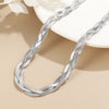 Wholesale Jewelry Elegant Simple Style Geometric 304 Stainless Steel Gold Plated Braid Necklace