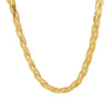 Wholesale Jewelry Elegant Simple Style Geometric 304 Stainless Steel Gold Plated Braid Necklace