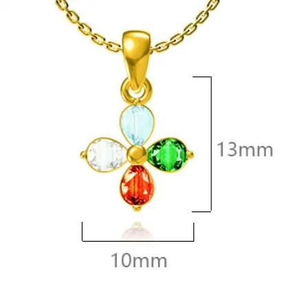 Wholesale Jewelry Elegant Simple Style Heart Shape Floral Titanium Steel Zircon Inlay Pendant Necklace