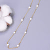 Wholesale Jewelry Elegant Simple Style Solid Color 304 Stainless Steel Titanium Steel Freshwater Pearl 18K Gold Plated Plating Inlay Bracelets Necklace
