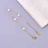 Wholesale Jewelry Elegant Simple Style Solid Color 304 Stainless Steel Titanium Steel Freshwater Pearl 18K Gold Plated Plating Inlay Bracelets Necklace