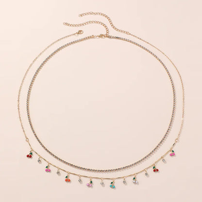 Wholesale Jewelry Elegant Simple Style Solid Color Alloy Layered Waist Chain