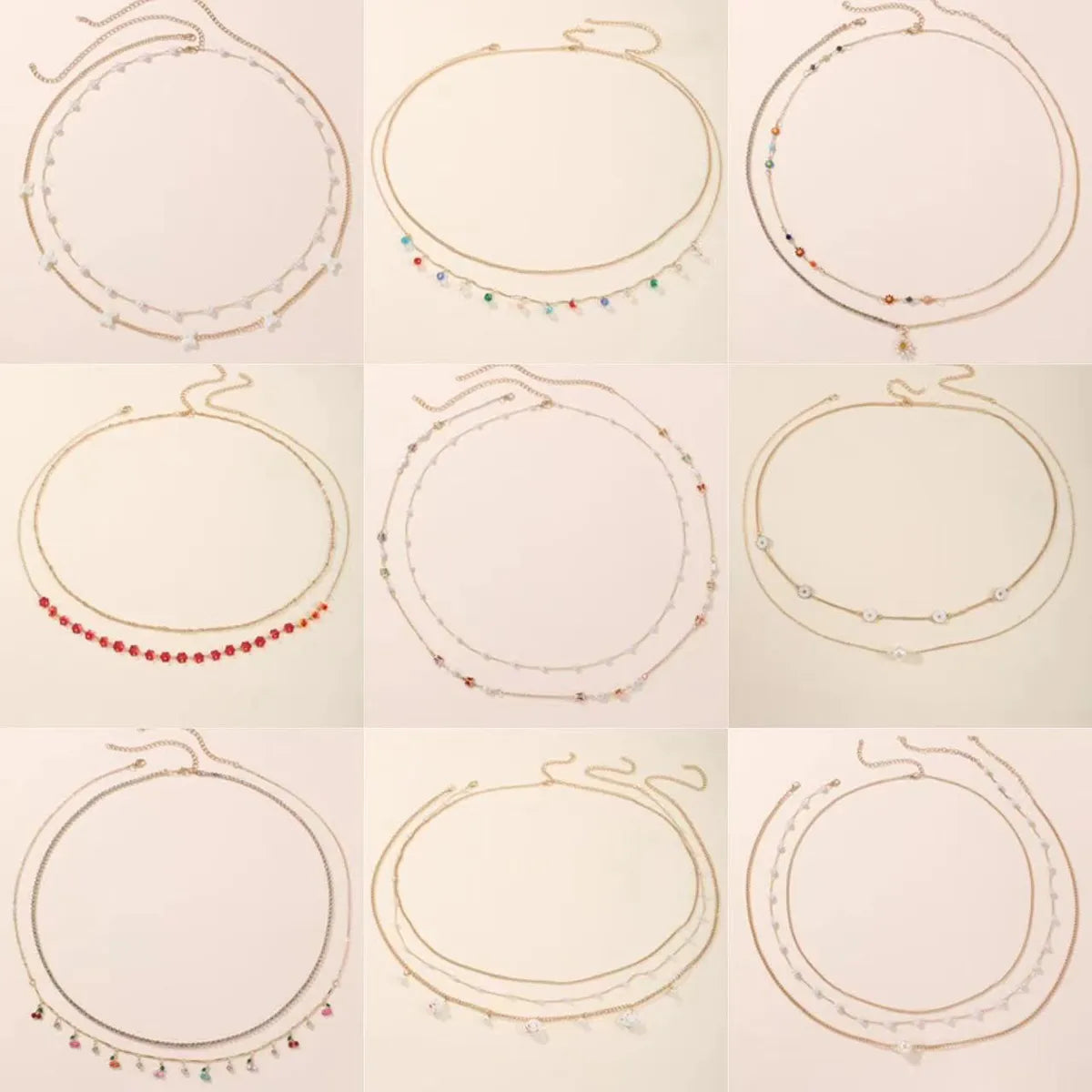 Wholesale Jewelry Elegant Simple Style Solid Color Alloy Layered Waist Chain