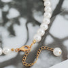 Wholesale Jewelry Elegant Solid Color Glass Copper 18K Gold Plated Necklace