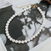 Wholesale Jewelry Elegant Solid Color Glass Copper 18K Gold Plated Necklace