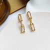 1 Piece Elegant Streetwear Geometric Alloy Drop Earrings