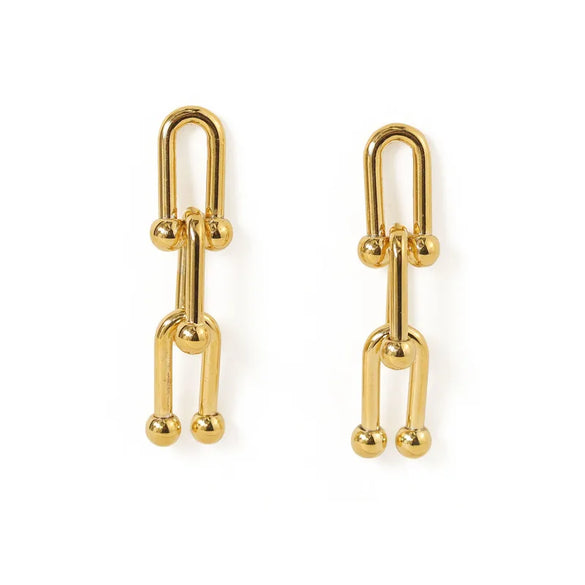 1 Piece Elegant Streetwear Geometric Alloy Drop Earrings