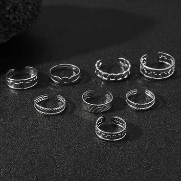 Wholesale Jewelry Elegant Vacation Geometric Iron Toe Rings