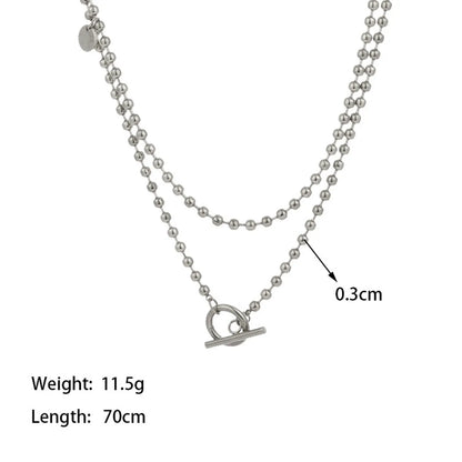 Wholesale Jewelry Elegant Water Droplets Heart Shape Rectangle Titanium Steel Pendant Necklace