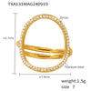 Wholesale Jewelry Elegant Zircon 316L Stainless Steel Ring Bracelet Necklace Electroplated