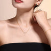 Wholesale Jewelry Elegant Zircon 316L Stainless Steel Ring Bracelet Necklace Electroplated