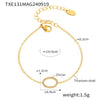 Wholesale Jewelry Elegant Zircon 316L Stainless Steel Ring Bracelet Necklace Electroplated