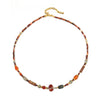 Wholesale Jewelry Elephant Pendant Clavicle Chain Titanium Steel Czech Beads Red Agate Natural Stone Handmade For Women