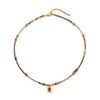 Wholesale Jewelry Elephant Pendant Clavicle Chain Titanium Steel Czech Beads Red Agate Natural Stone Handmade For Women