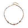 Wholesale Jewelry Elephant Pendant Clavicle Chain Titanium Steel Czech Beads Red Agate Natural Stone Handmade For Women