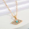 Wholesale Jewelry Fashion Eye Alloy Pendant Necklace