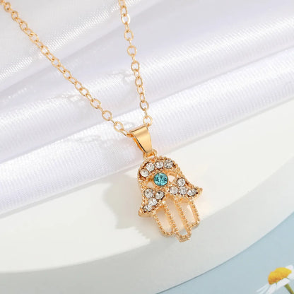 Wholesale Jewelry Fashion Eye Alloy Pendant Necklace