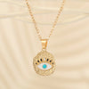 Wholesale Jewelry Fashion Eye Alloy Pendant Necklace